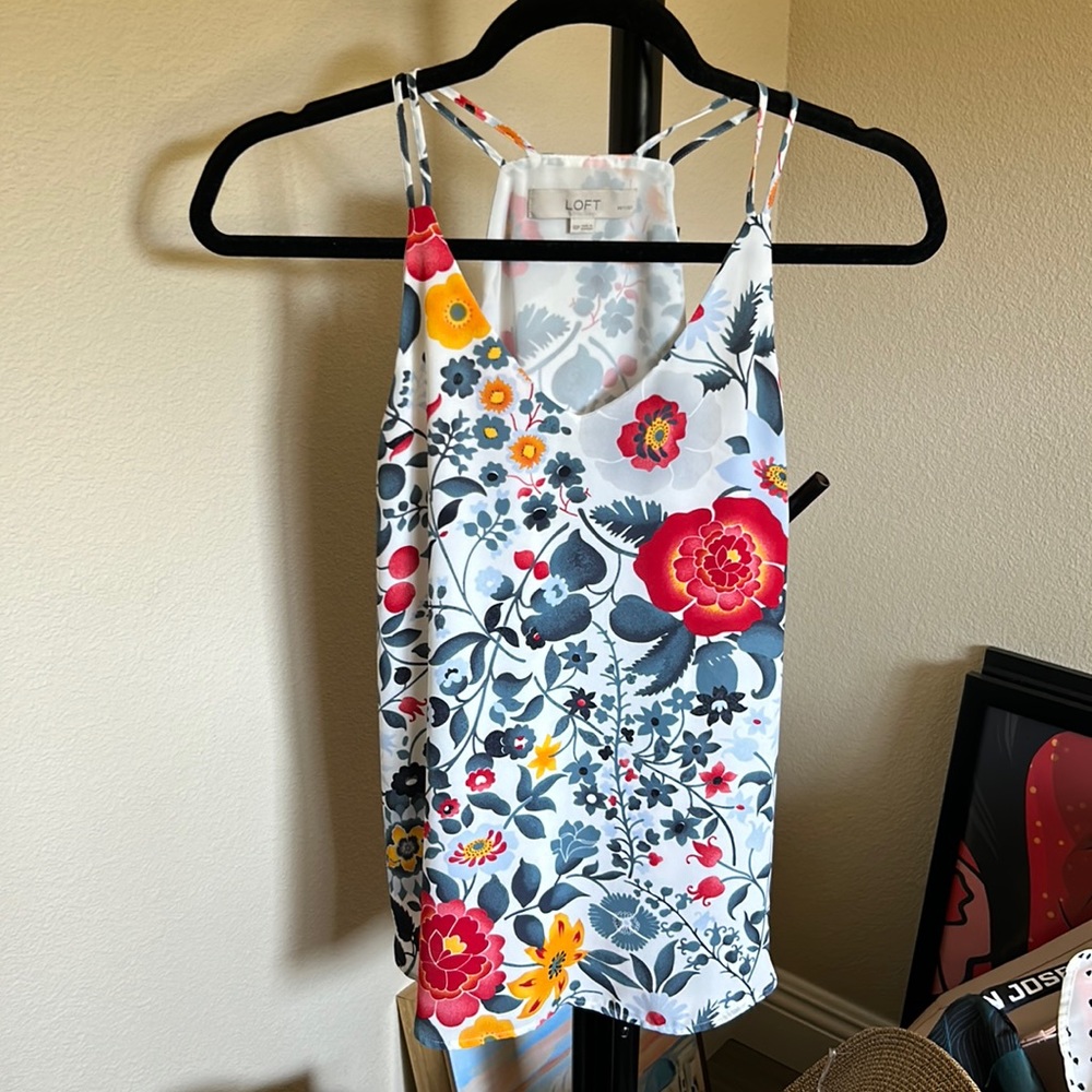 XSP Floral Printed LOFT Sleeveless Blouse